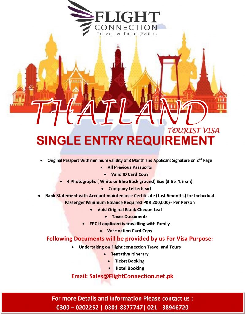 thailand tourist visa for pakistani citizens